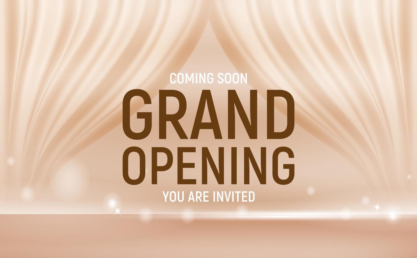 Grand opening concept. Vector Illustration