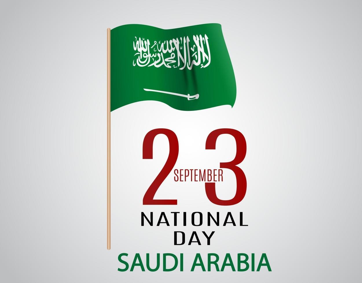 Saudi Arabia National Day September 23. Independence Day vector