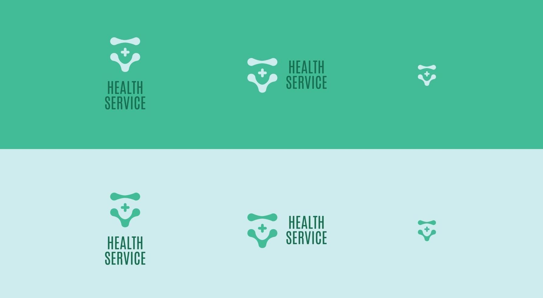 concepto de logotipo de servicio de salud de seguridad vector