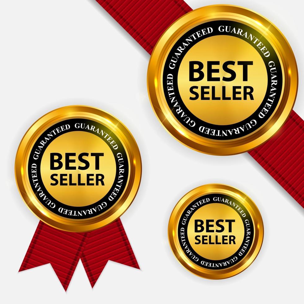 Best seller label sticker Royalty Free Vector Image, best seller