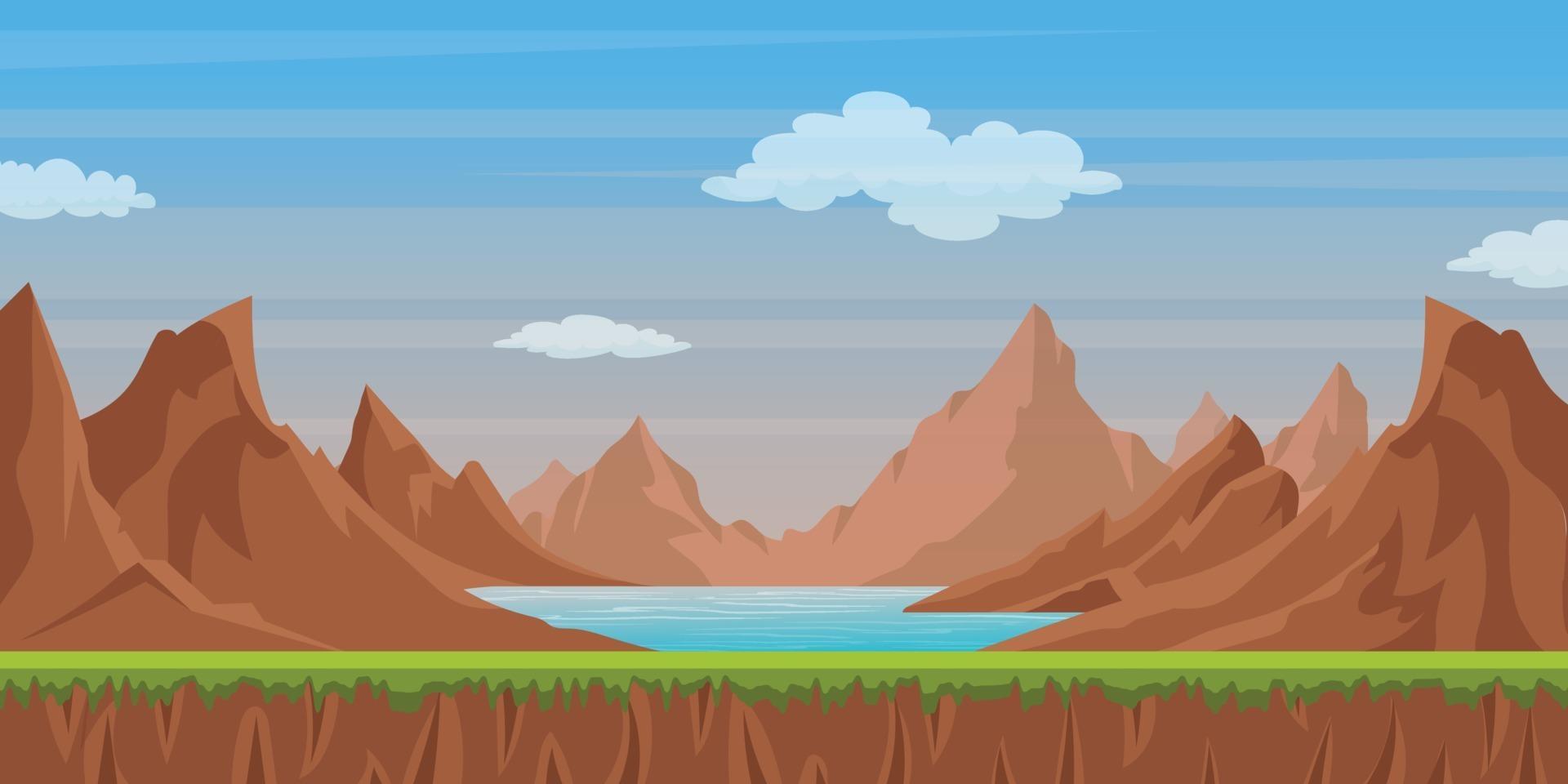 Game Parallax Background vector