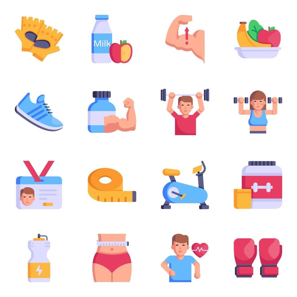 Fitness and Sports Accessories vector