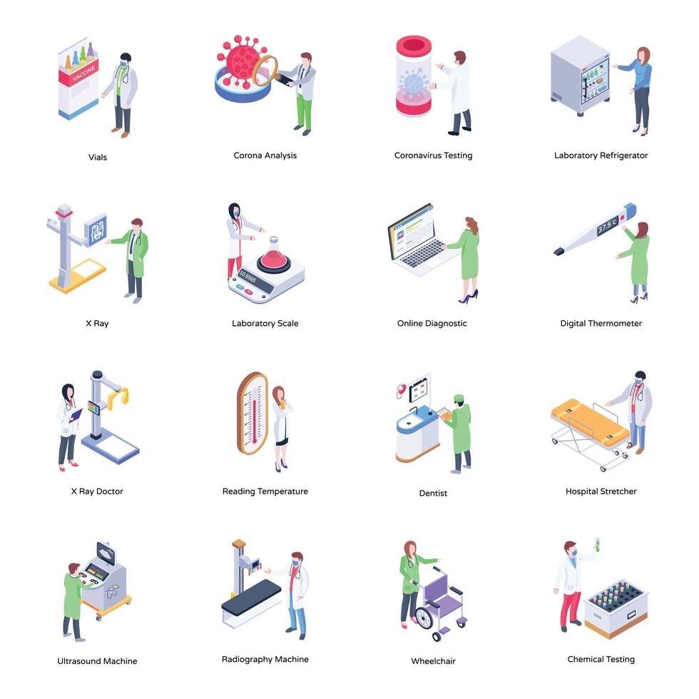 Pack of Healthcare Services vector