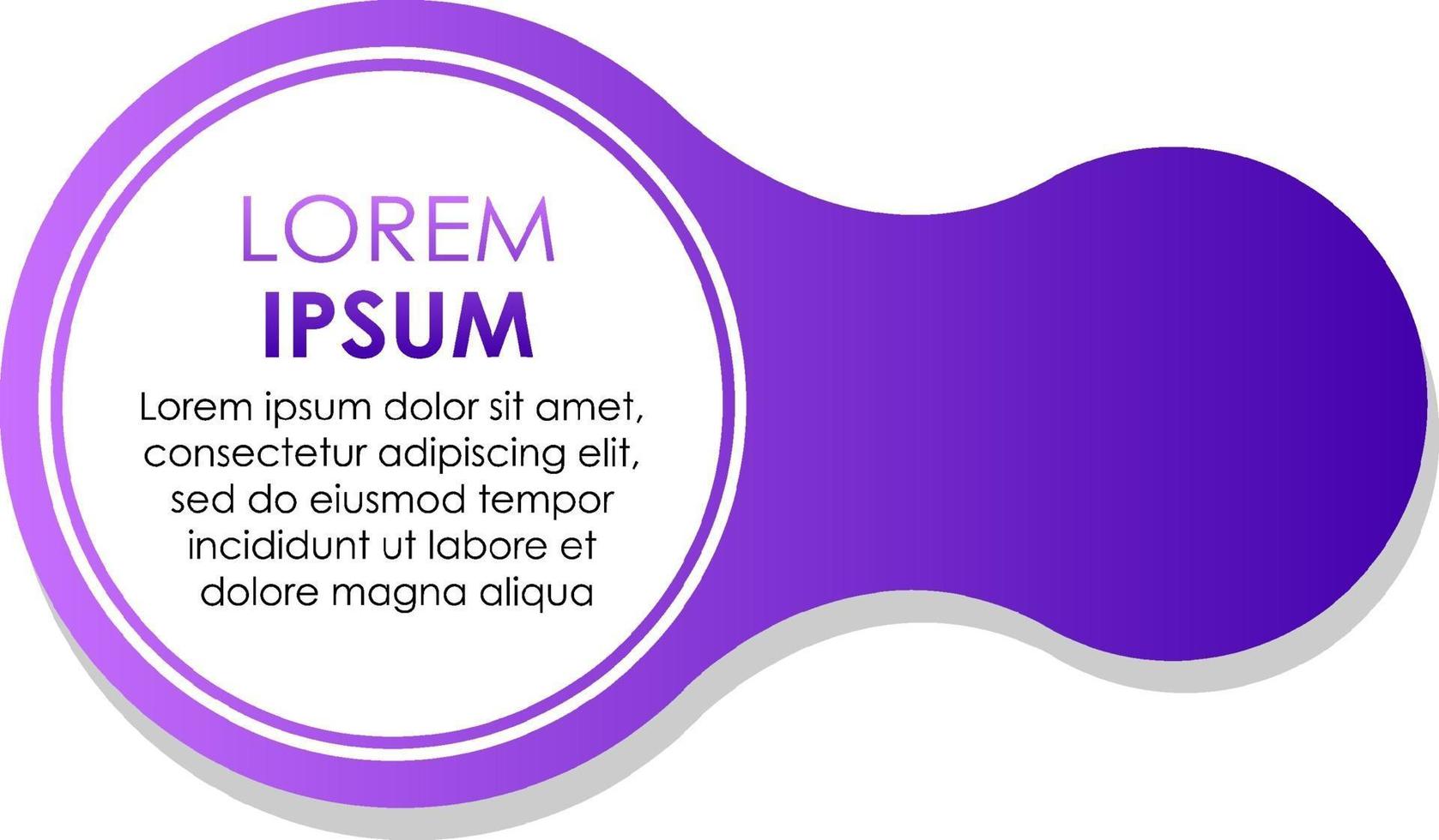 Circle purple gradient abstract banner template vector