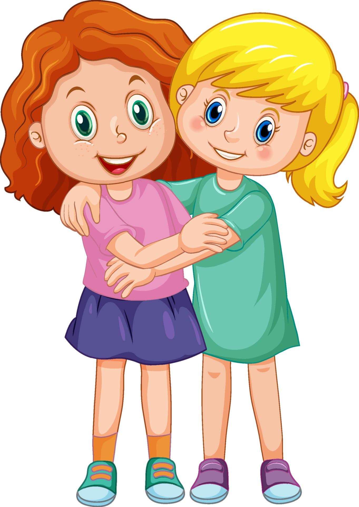 Two Sisters Vector Art, Icons, and Graphics for Free Download