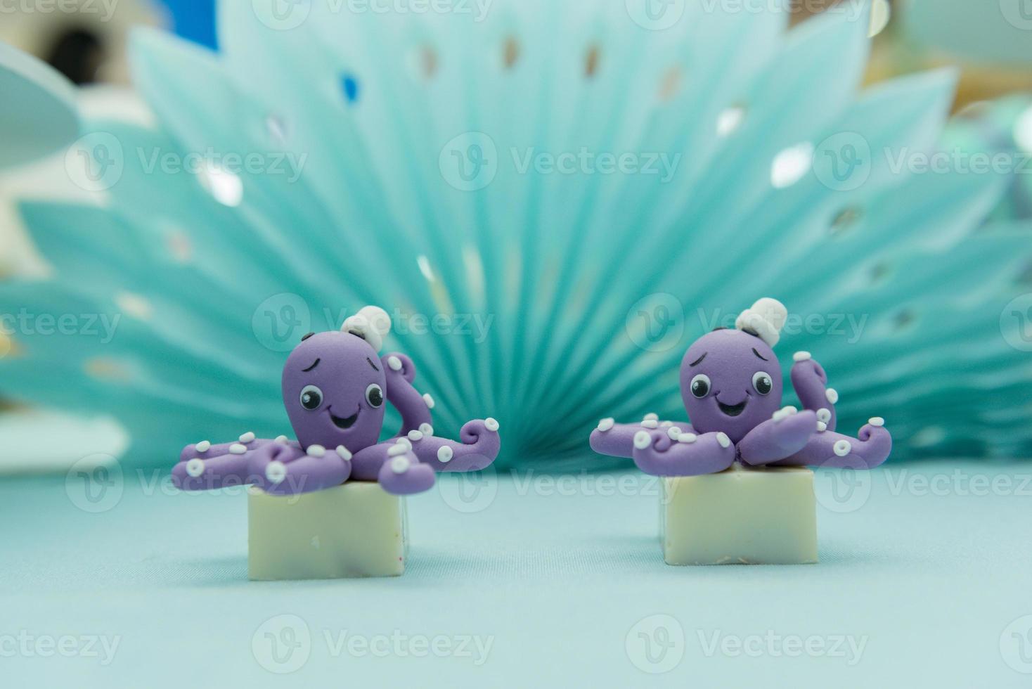 Personalized octopus candy in children's party photo