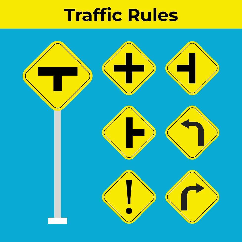 traffic rules vector