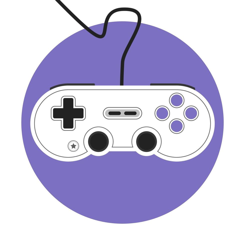 clasic game pad vector