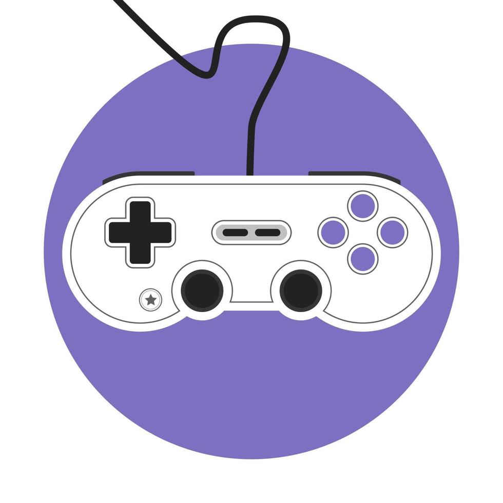 vector de pad de juego clasico