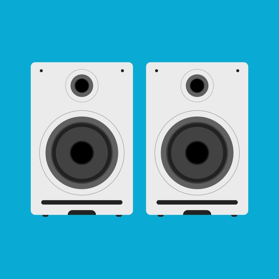 vector de altavoz blanco