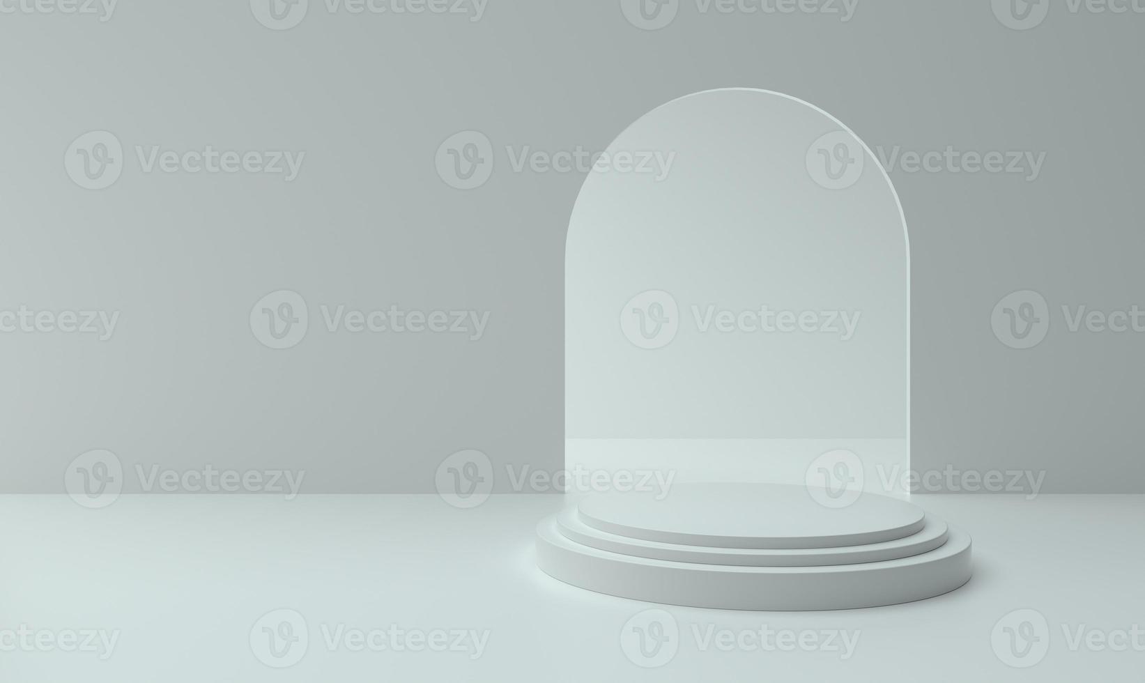 Minimal product pedestal for showcase or promo photo