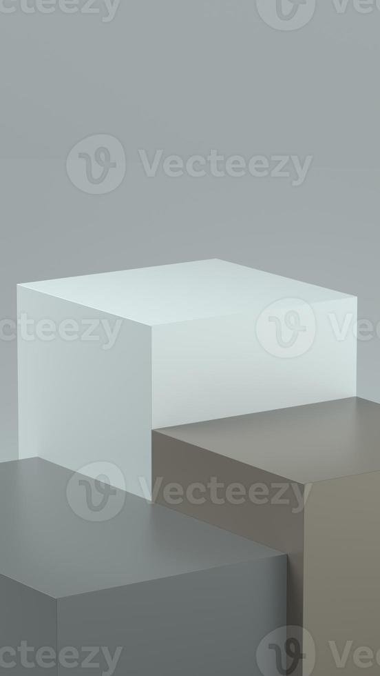 Clean minimal product stage with soft lighting for product promo photo