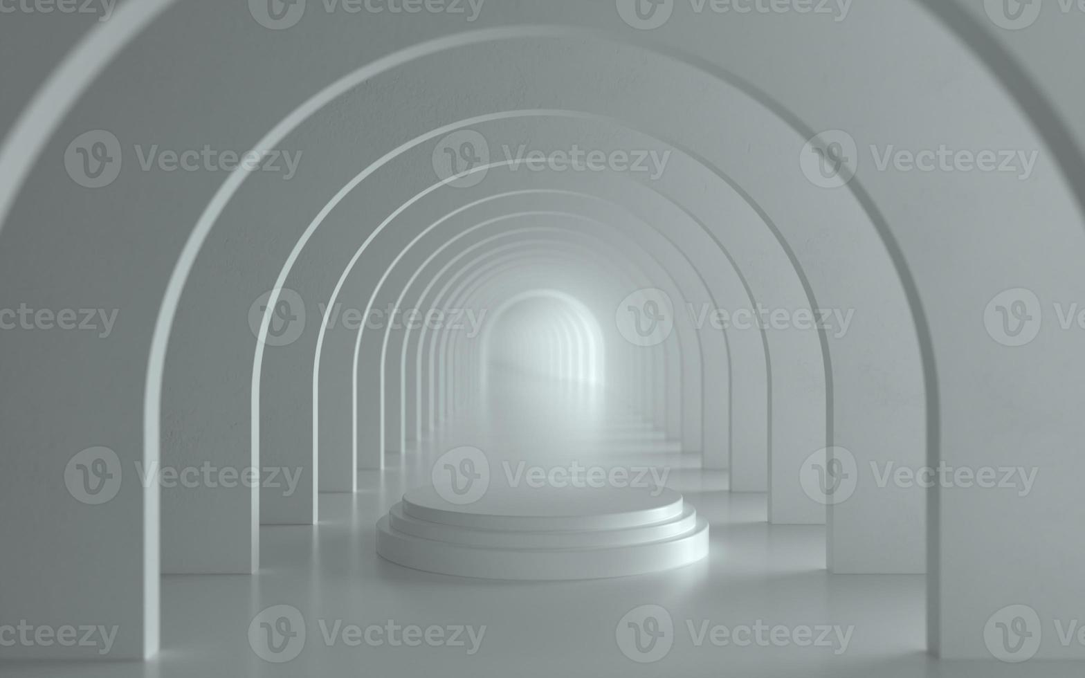 White clean product podium 3d illustration photo