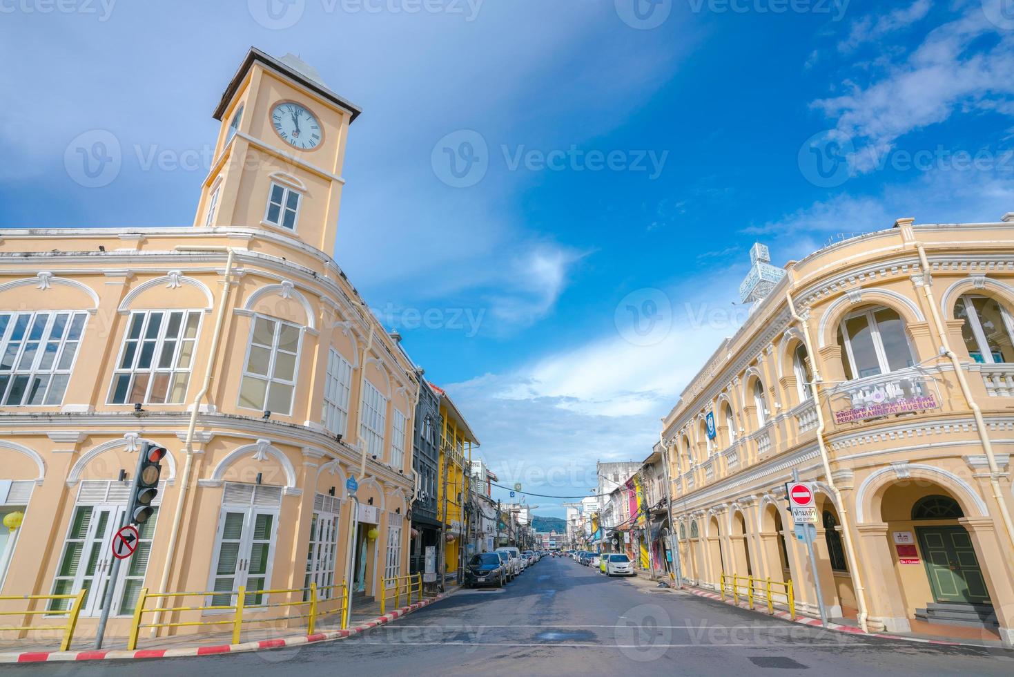 Peranakannitat Museum and clock tower at Phuket photo