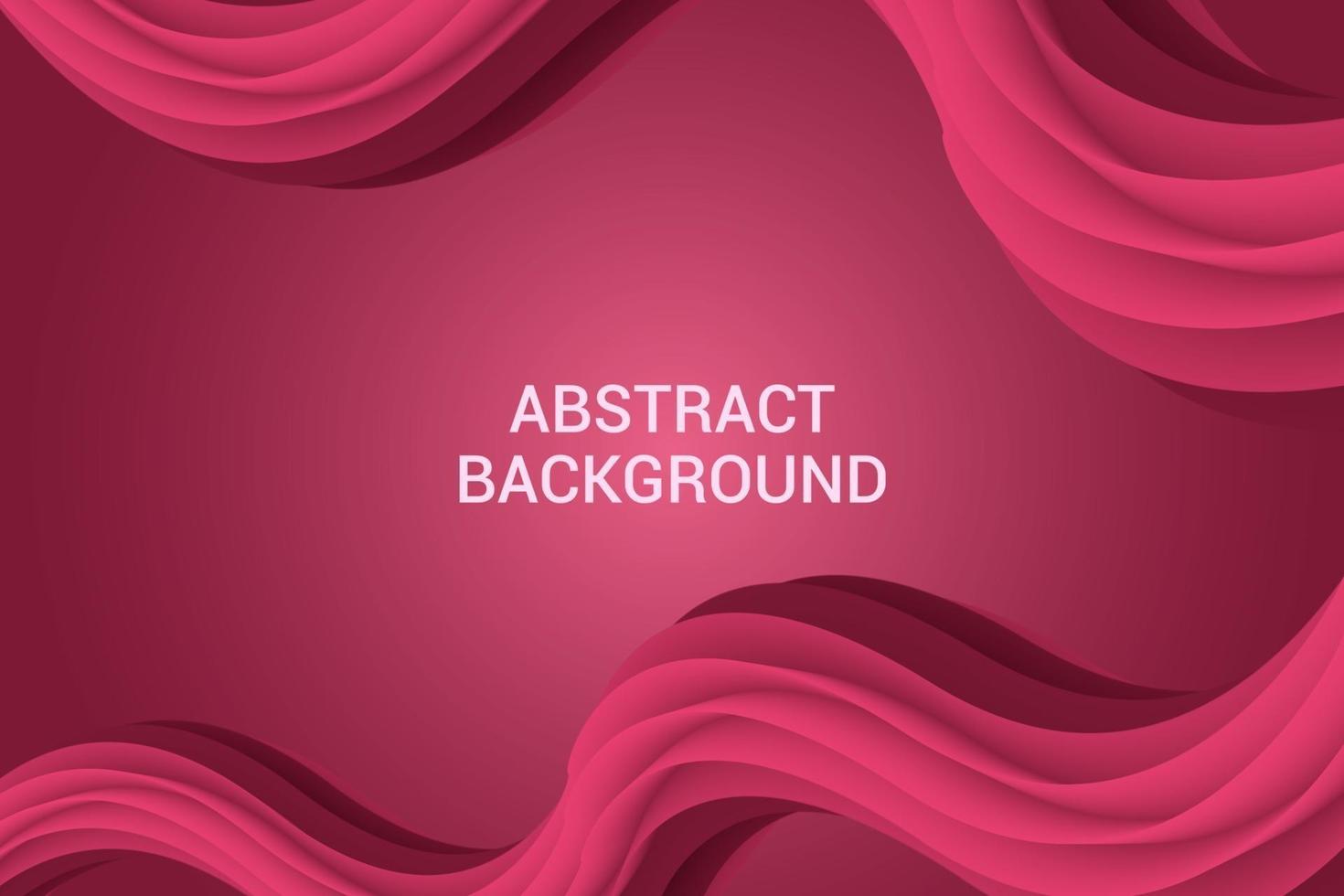 Fondo abstracto de onda rosa 3d. vector