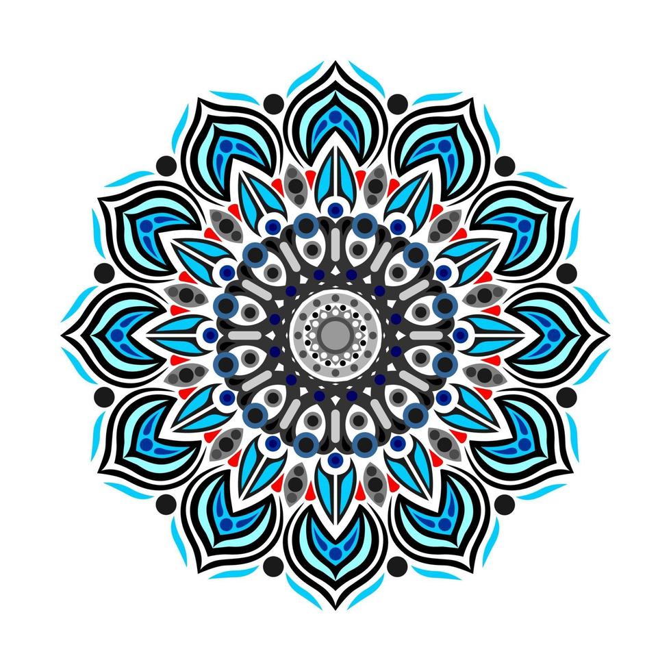 Modern mandala art vector design with a beautiful mix of colors