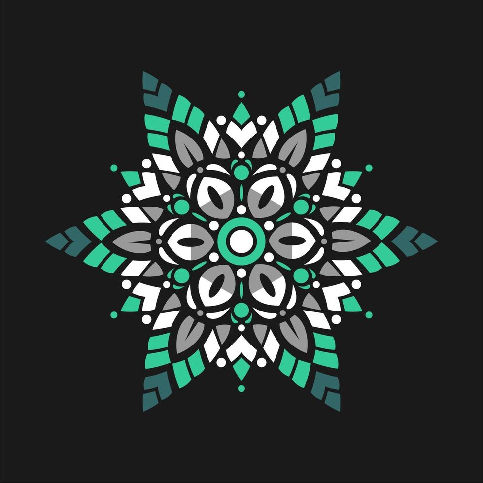 Modern mandala art vector design with a beautiful mix of colors