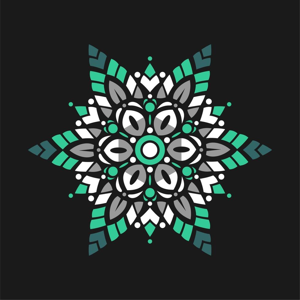 Modern mandala art vector design with a beautiful mix of colors