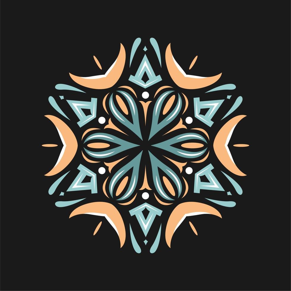 Modern mandala art vector design with a beautiful mix of colors