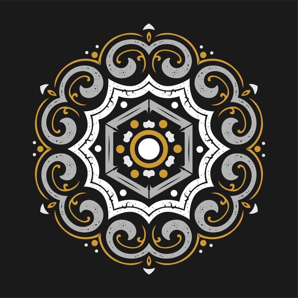 Modern mandala art vector design with a beautiful mix of colors