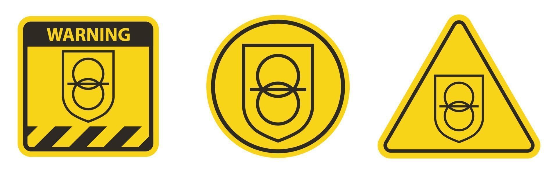 Safety Isolating Transformer Symbol Sign vector