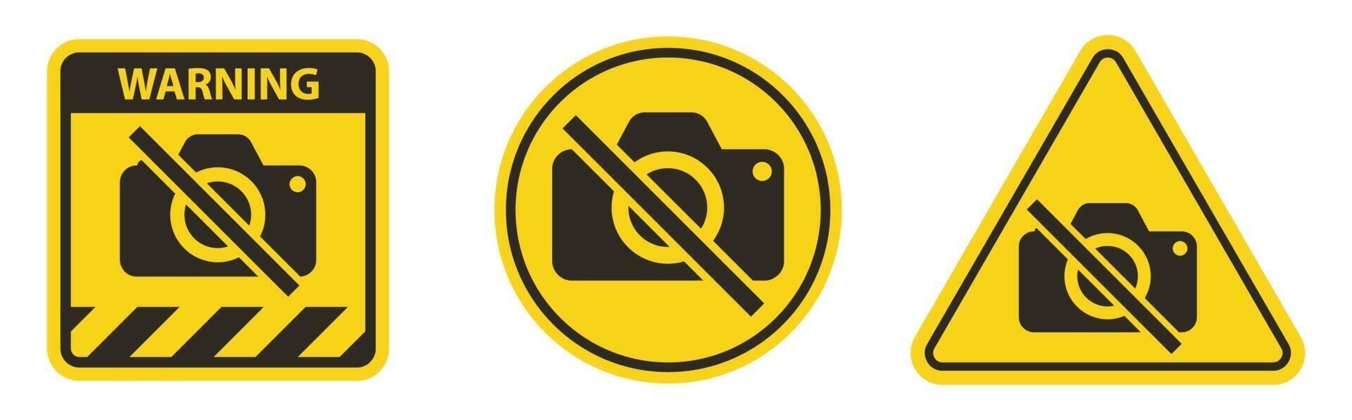 Do not record images,No photography sign vector