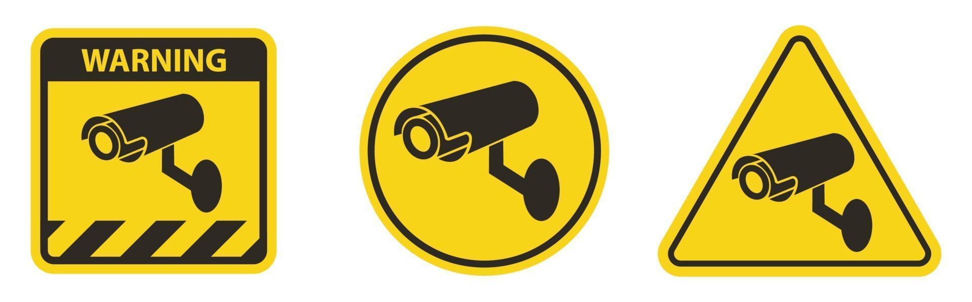 icono de video vigilancia cámara CCTV. vector