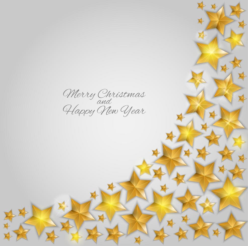 New Year Background with Christmas Star. Vector Illustration 3358900