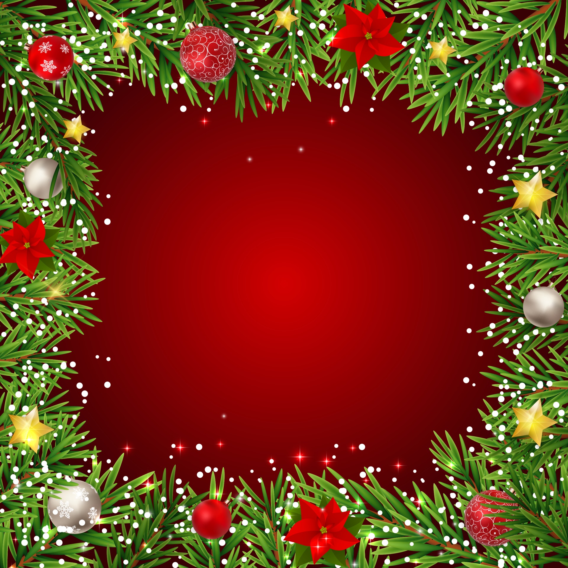 Merry Christmas and New Year Background. Vector Illustration 3358954 ...