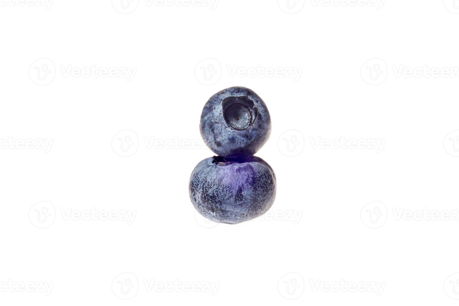 Picture with sweet blueberry isolated on white background photo