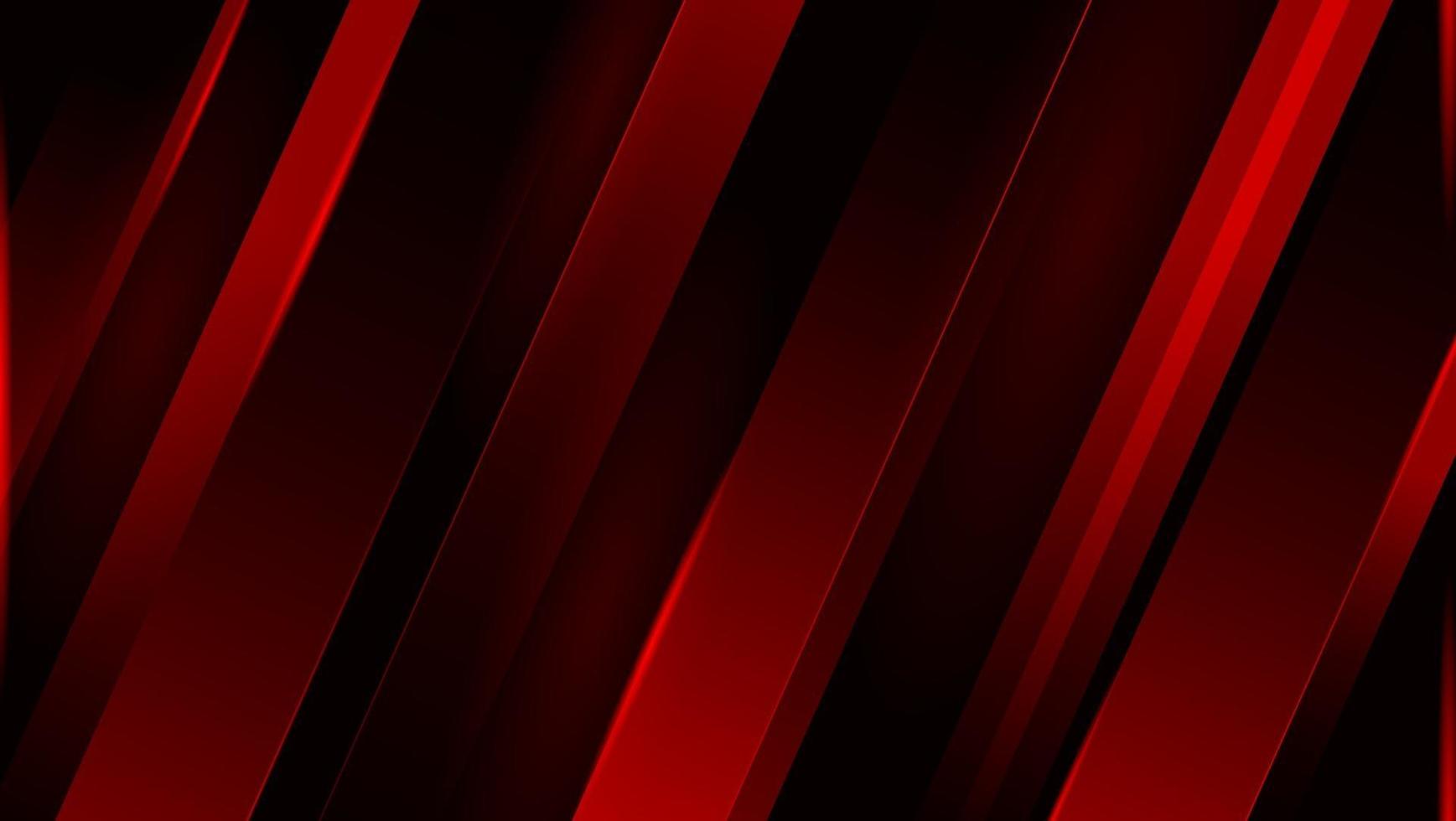 Modern Futuristic Glowing Dynamic Stripes Gradient Dark Red Background vector