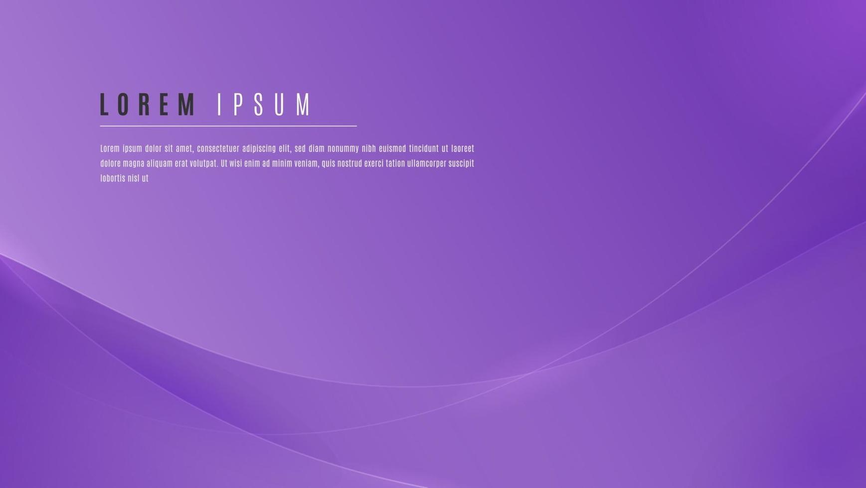 Modern Shine Gradient Violet Wave Background Template vector