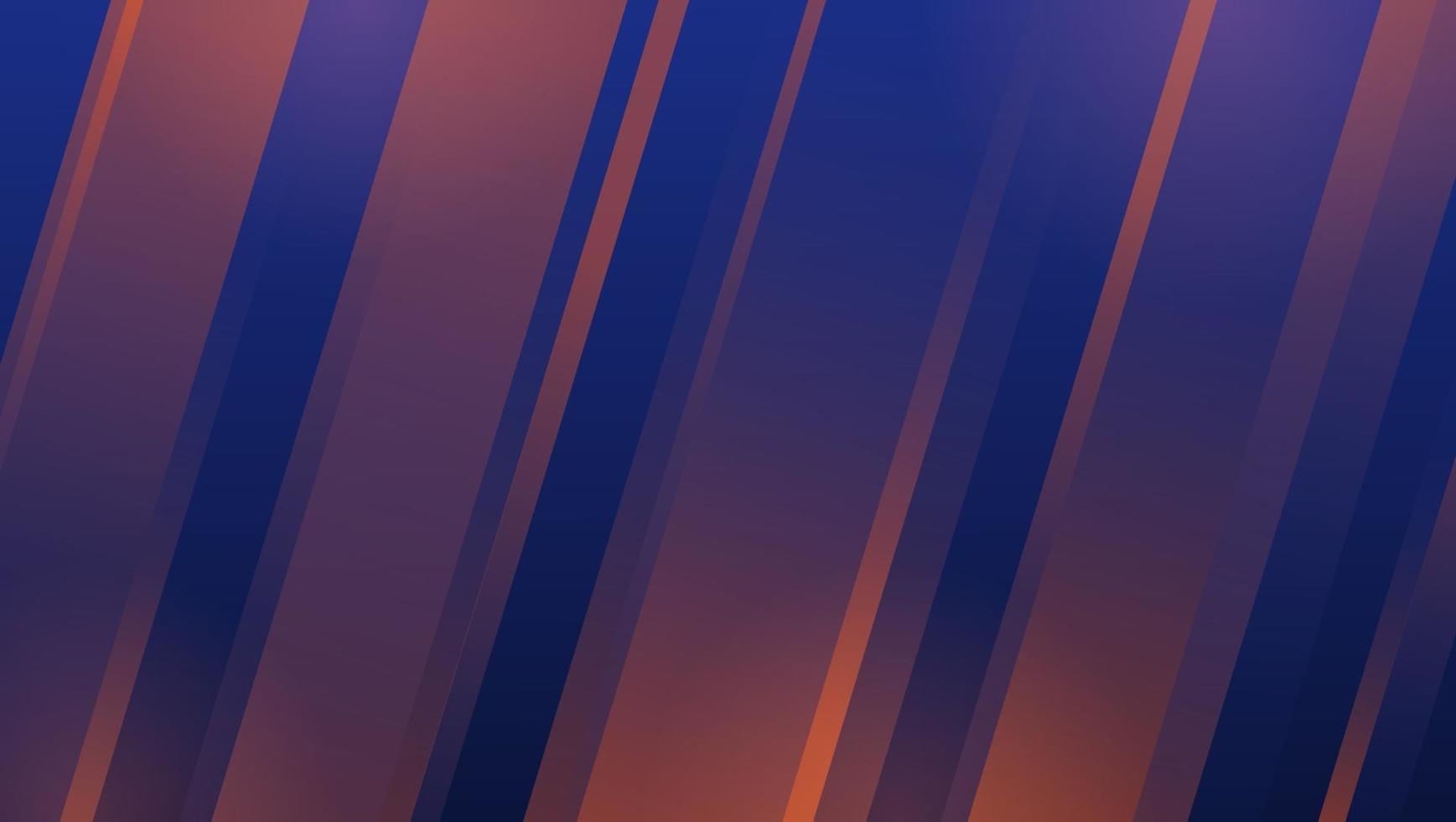 Modern Abstract Dynamic Gradient Orange Blue Stripe Background Design vector