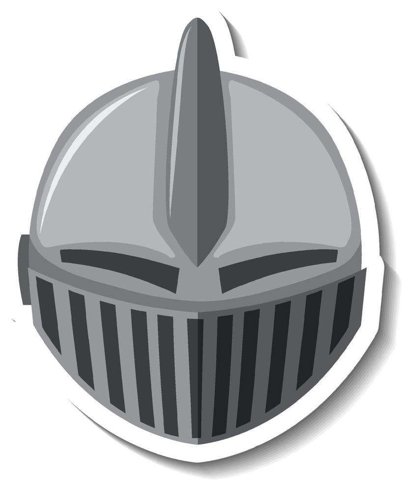 Knight helmet cartoon sticker 3359489 Vector Art at Vecteezy