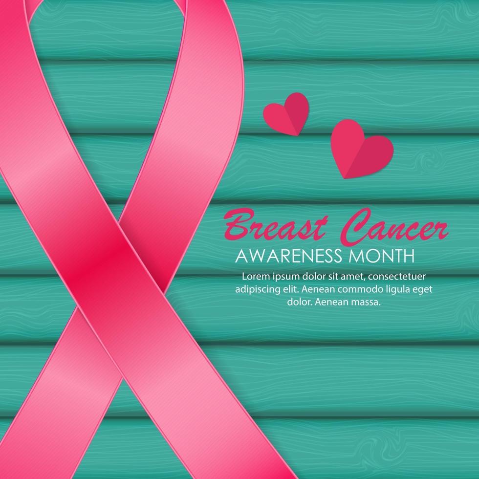 Breast Cancer Awareness Pink Ribbon Vector Illustration 3359675 Vector Art At Vecteezy