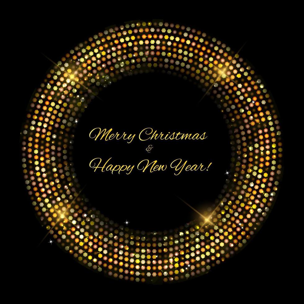 Gold sparkles Banners. Abstract Beauty Merry Christmas and New Year vector