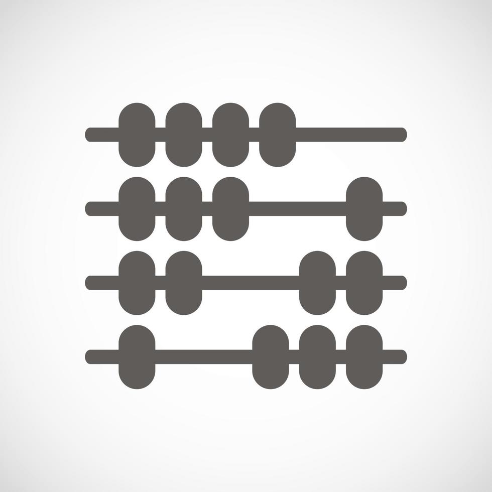 Abacus Sign Symbol Icon Vector Illustration