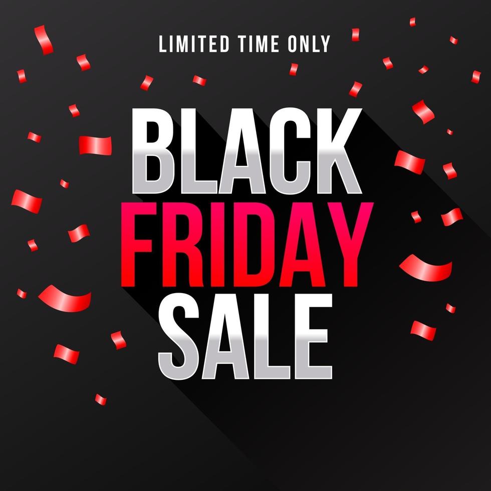 Black friday sale Social media banner template vector