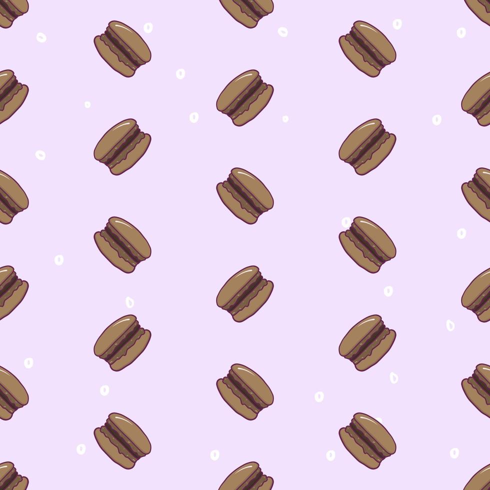 vector de ilustración de patrones sin fisuras macaron