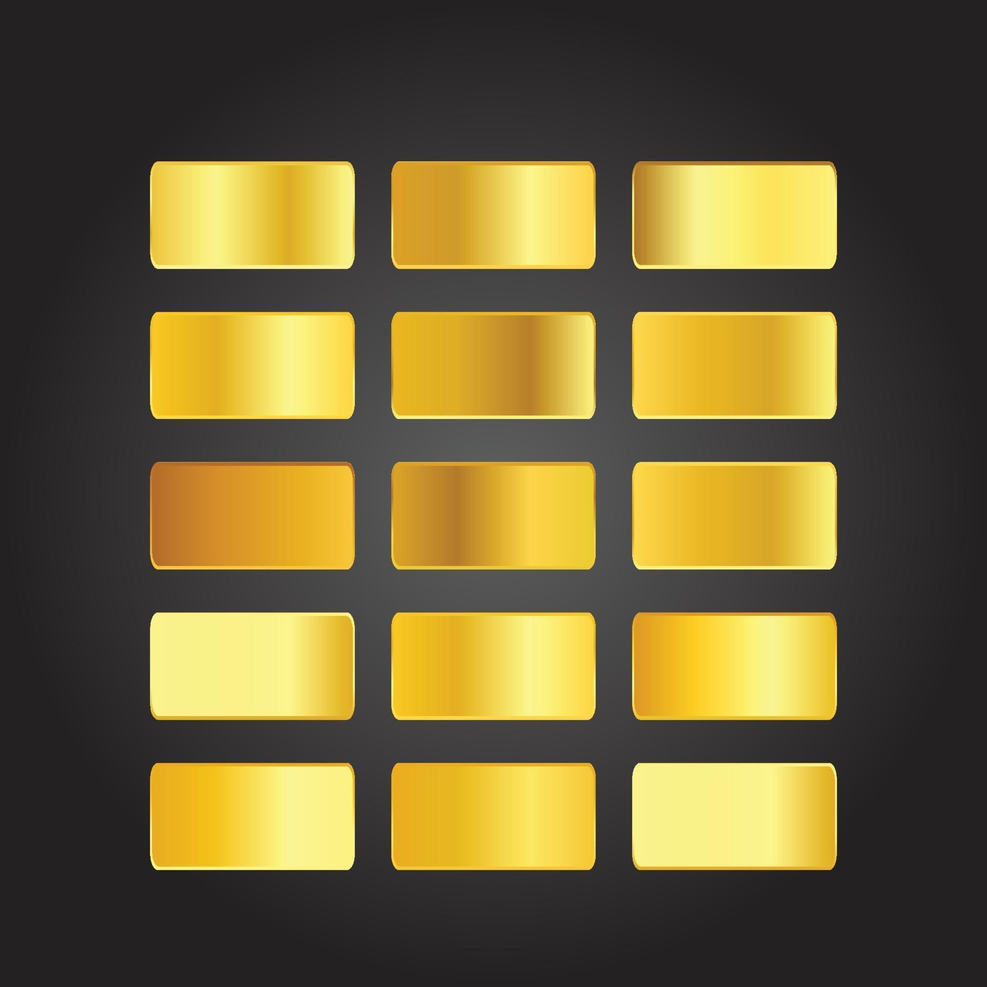 gold bar collection 3360294 Vector Art at Vecteezy