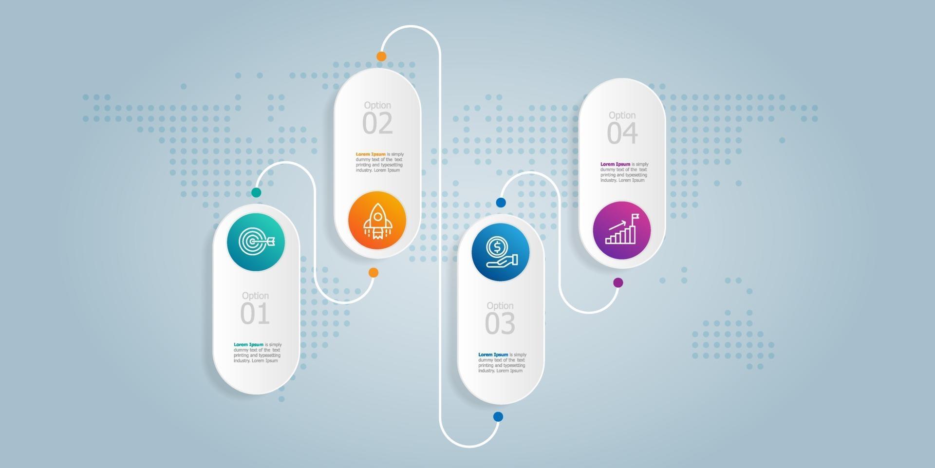 abstract timeline horizontal infogrphics element presentation vector