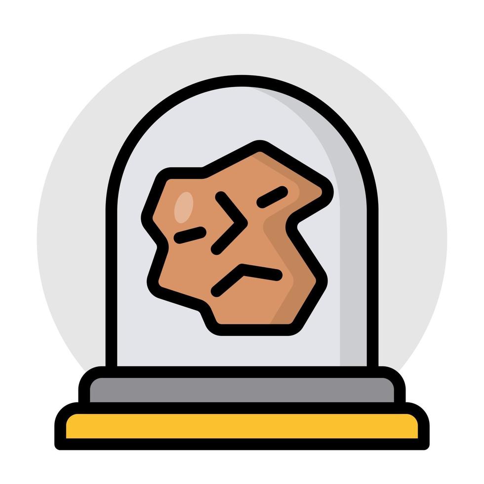 A flat design, icon of planetoids vector