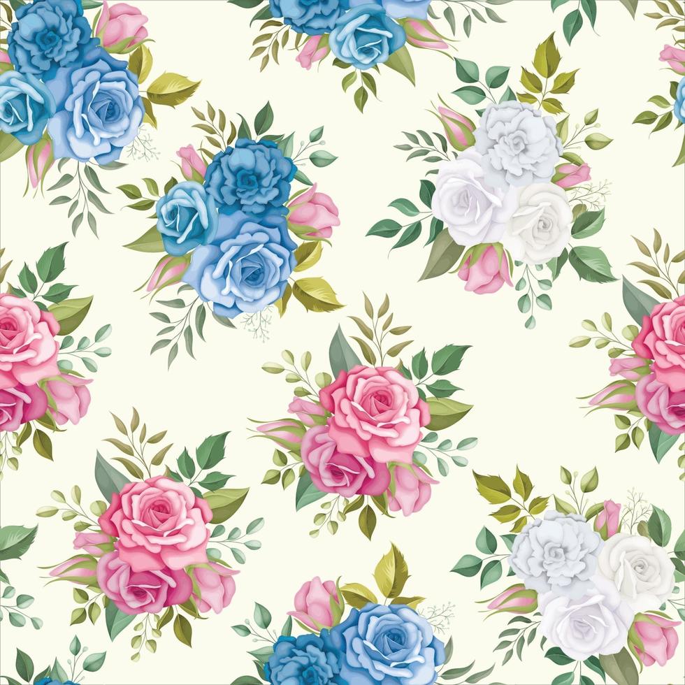 Beautiful hand drawn floral seamless pattern 3360702 Vector Art at Vecteezy