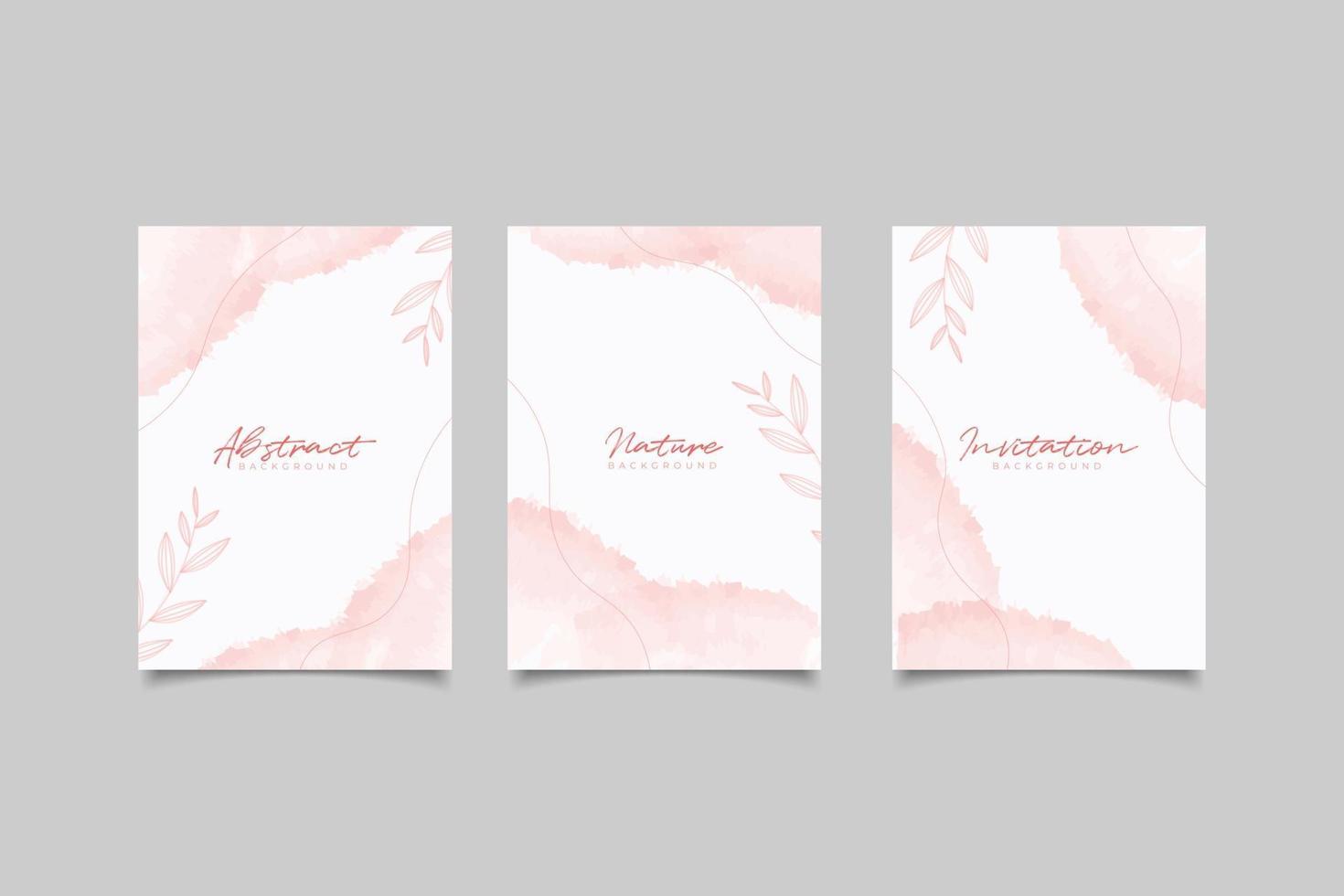 collection set  of abstract cover hand drawn vector