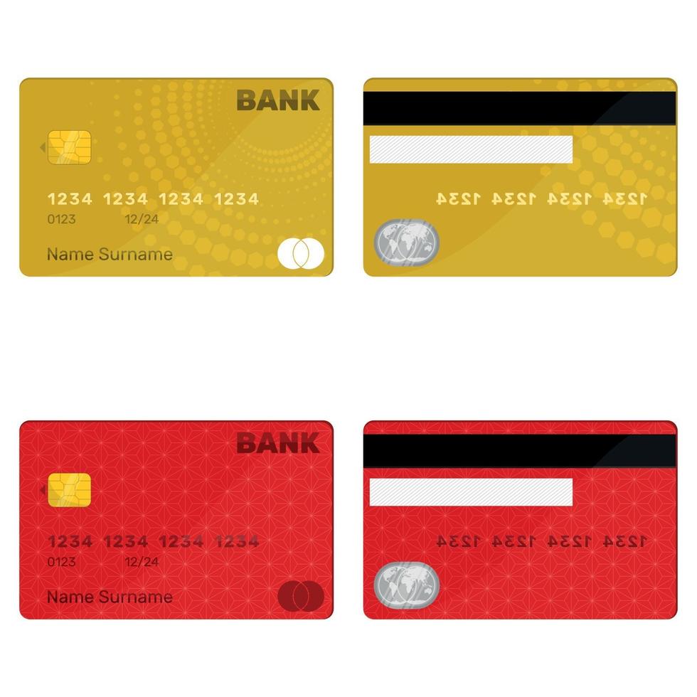 Bank credit card vector