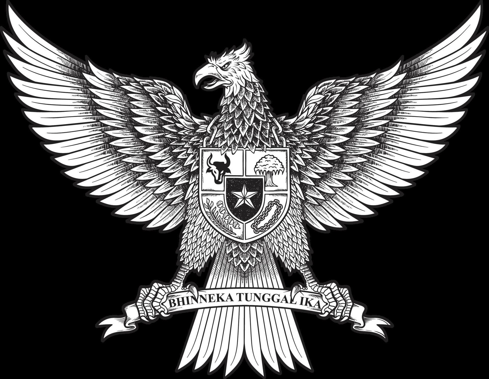 Garuda Pancasila Born Day Handdrawn 3361717 Vector Art At Vecteezy