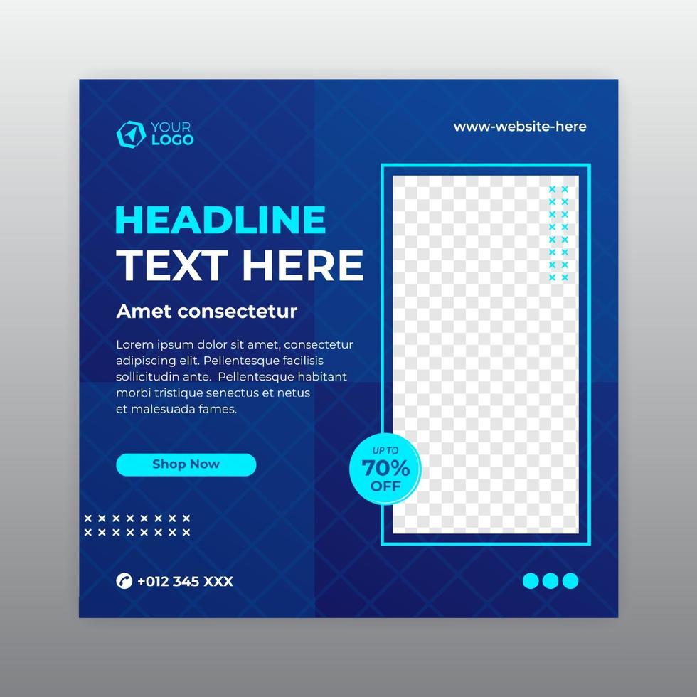 Social Media Post Template vector