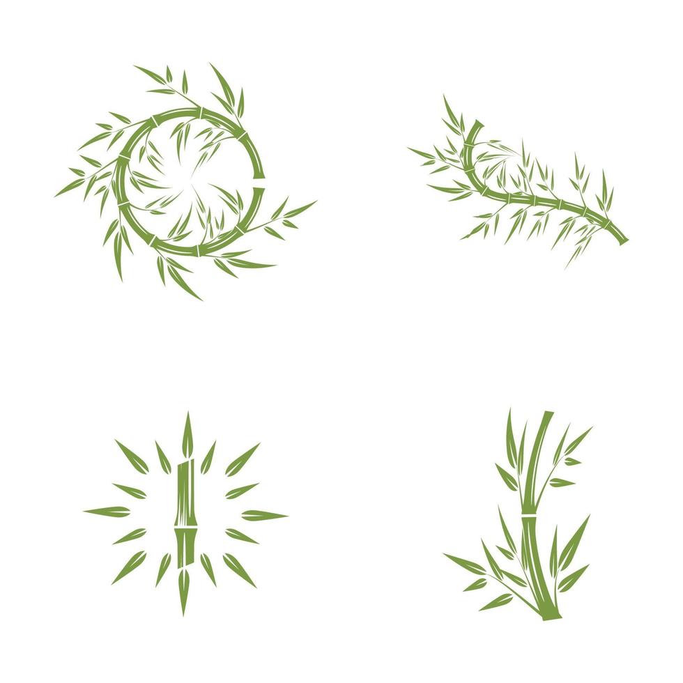 Bamboo Logo Template vector icon illustration design