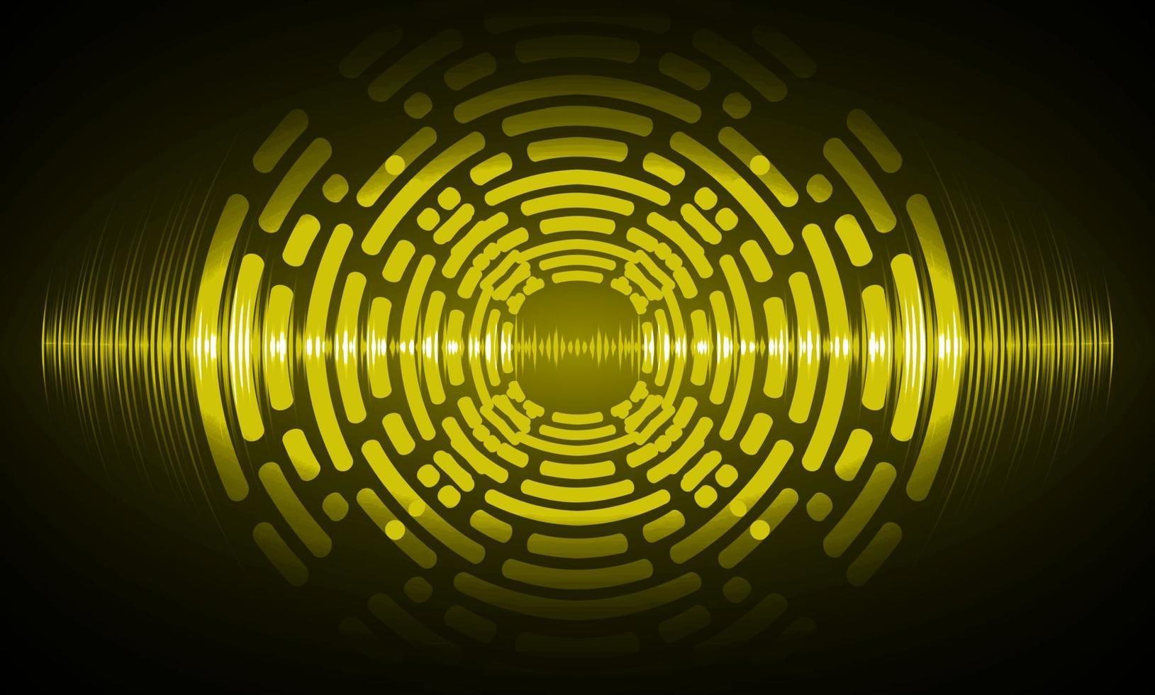 Sound waves oscillating dark light vector