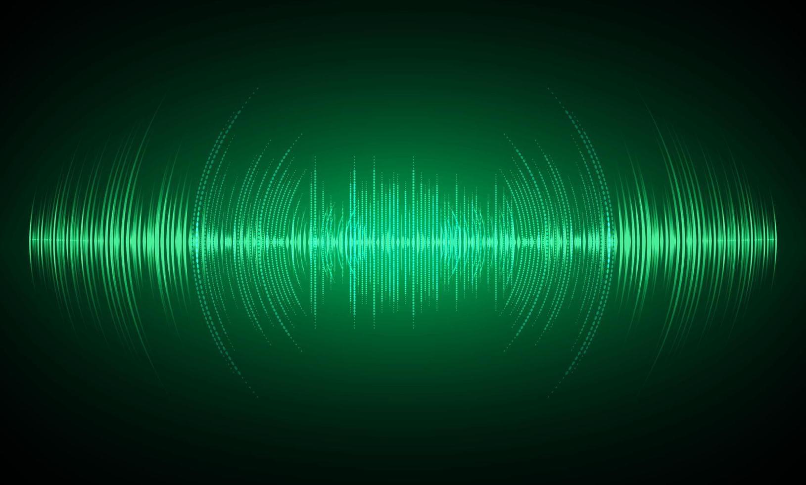 Sound waves oscillating dark light vector